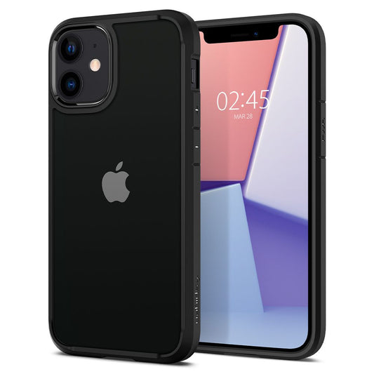 Hoes voor Apple iPhone 12 / 12 Pro, Spigen, Ultra Hybrid, Zwart ACS01703