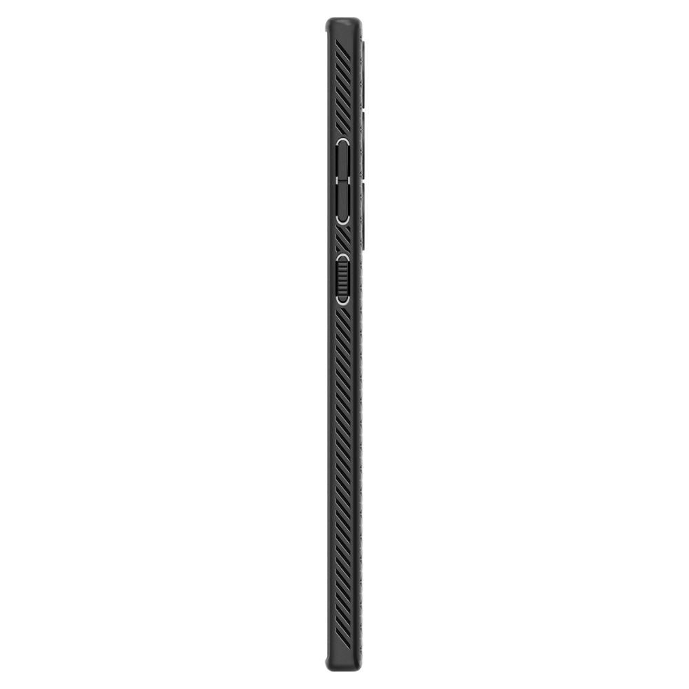 Hoes voor Samsung Galaxy S23 Ultra S918, Spigen, Liquid Air, Matzwart ACS05614