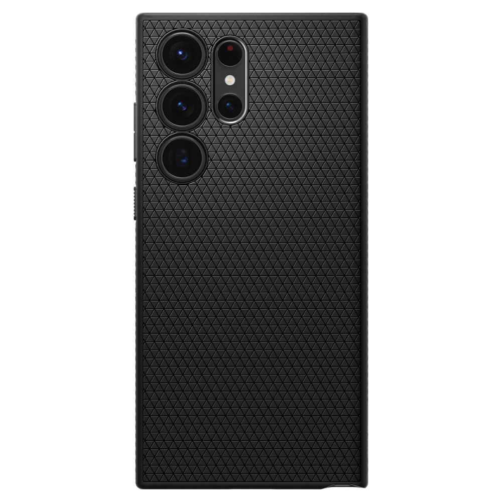 Hoes voor Samsung Galaxy S23 Ultra S918, Spigen, Liquid Air, Matzwart ACS05614