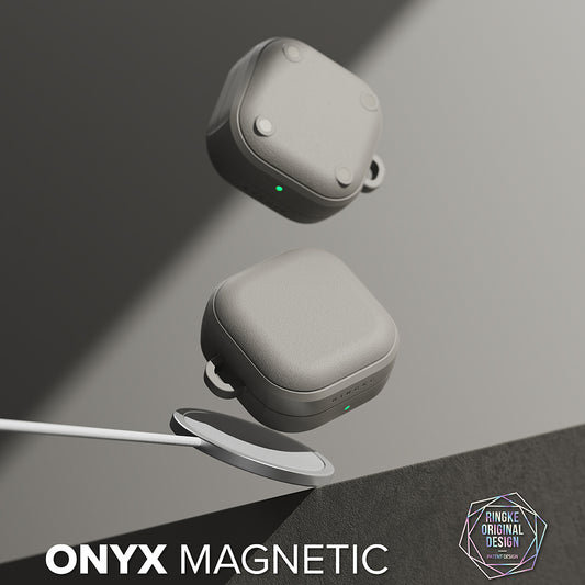 Ringke Onyx Magnetische Hoes voor Samsung Galaxy Buds4 Pro, Grijs