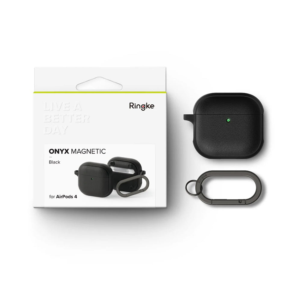 Ringke Onyx Magnetic hoes voor Apple AirPods 4, Grijs