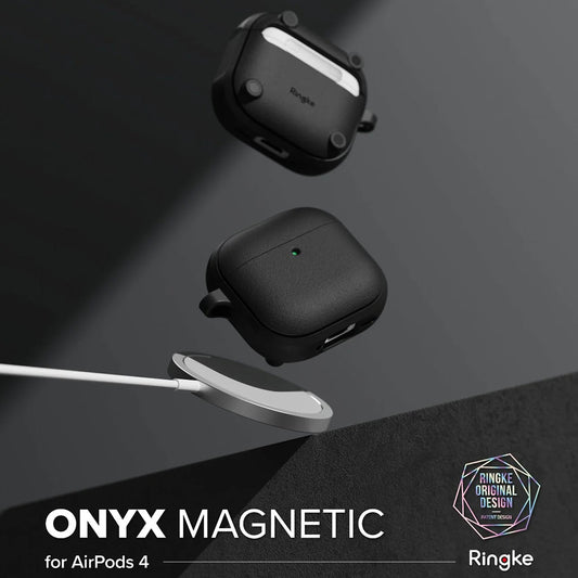 Ringke Onyx Magnetic hoes voor Apple AirPods 4, Groen