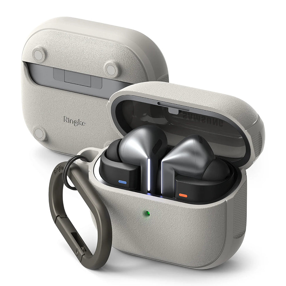 Ringke Onyx Magnetische hoes voor Samsung Galaxy Buds3 FE / Buds3 Pro / Buds3, Grijs