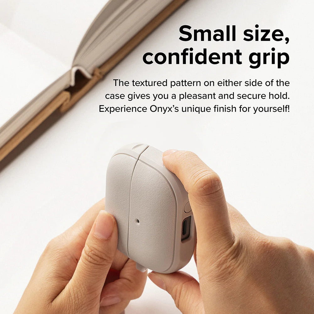 Ringke Onyx Magnetische hoes voor Samsung Galaxy Buds3 FE / Buds3 Pro / Buds3, Grijs