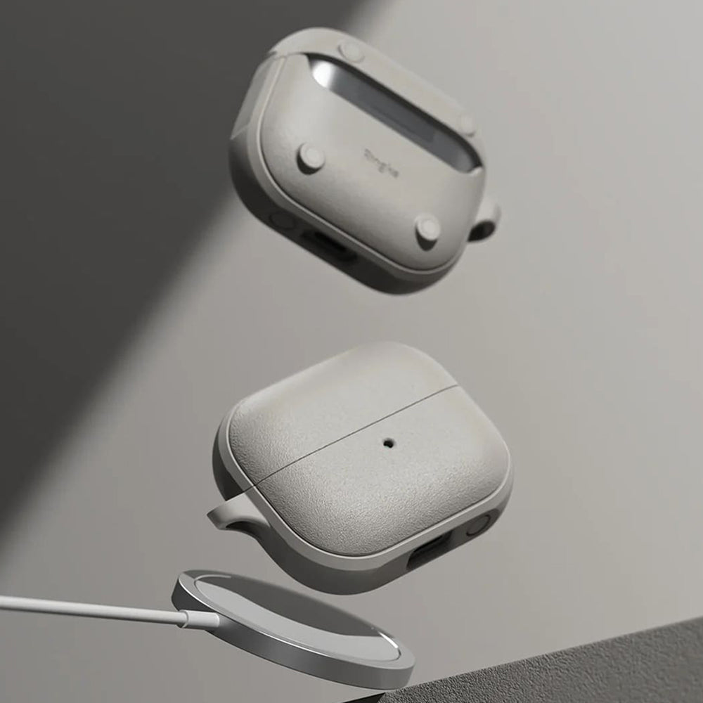 Ringke Onyx Magnetische hoes voor Samsung Galaxy Buds3 FE / Buds3 Pro / Buds3, Grijs