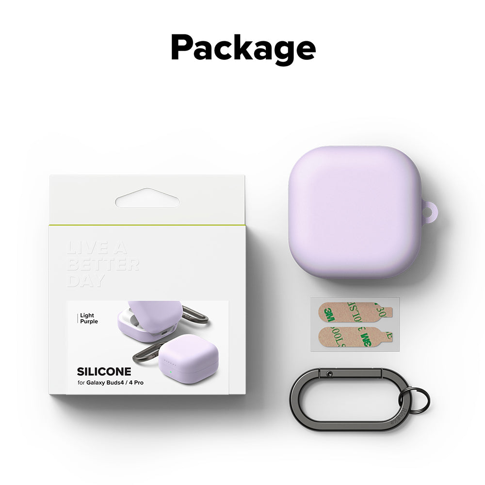 Ringke hoes voor Samsung Galaxy Buds4 / Buds4 Pro, Lichtpaars