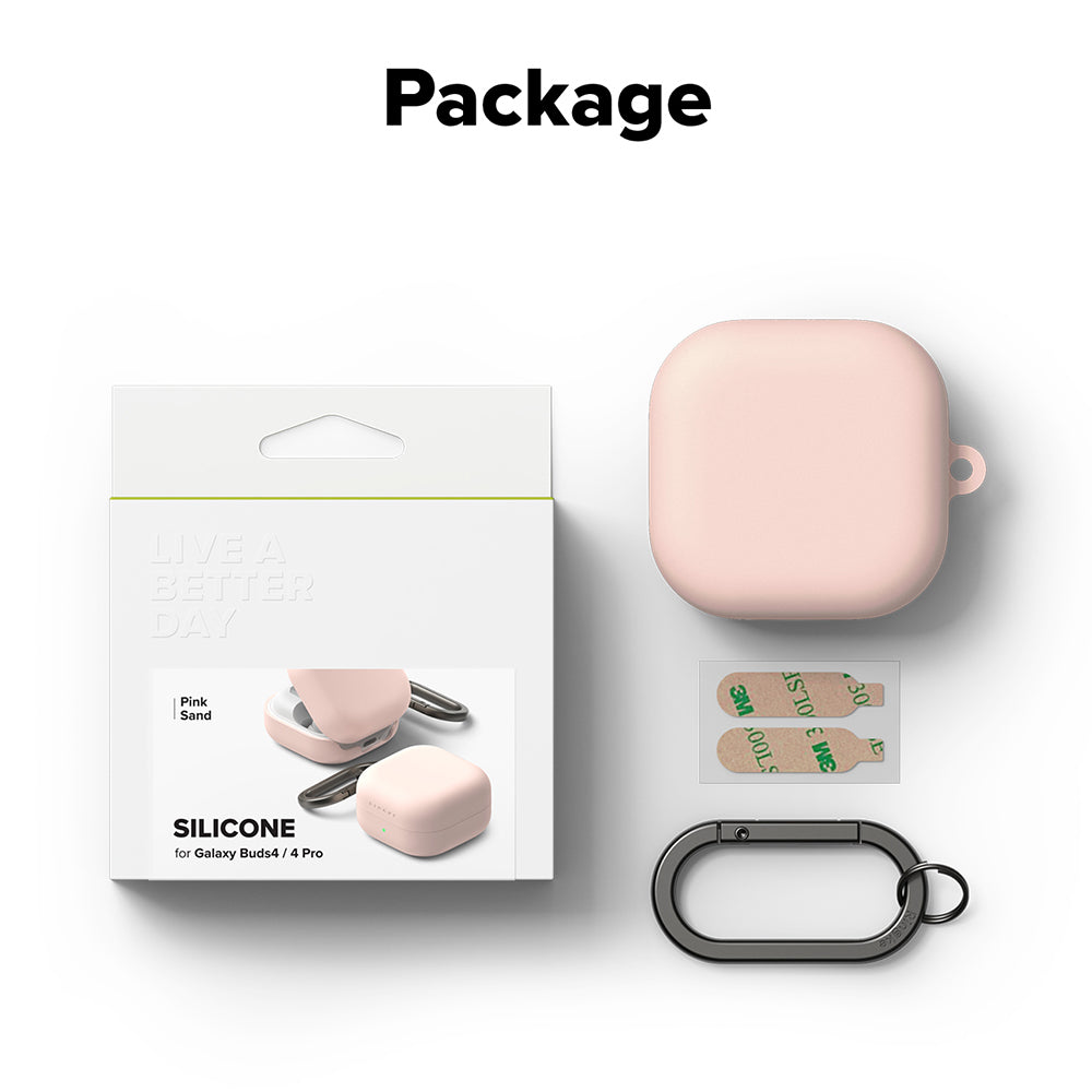 Ringke-hoes voor Samsung Galaxy Buds4 / Buds4 Pro, Roze
