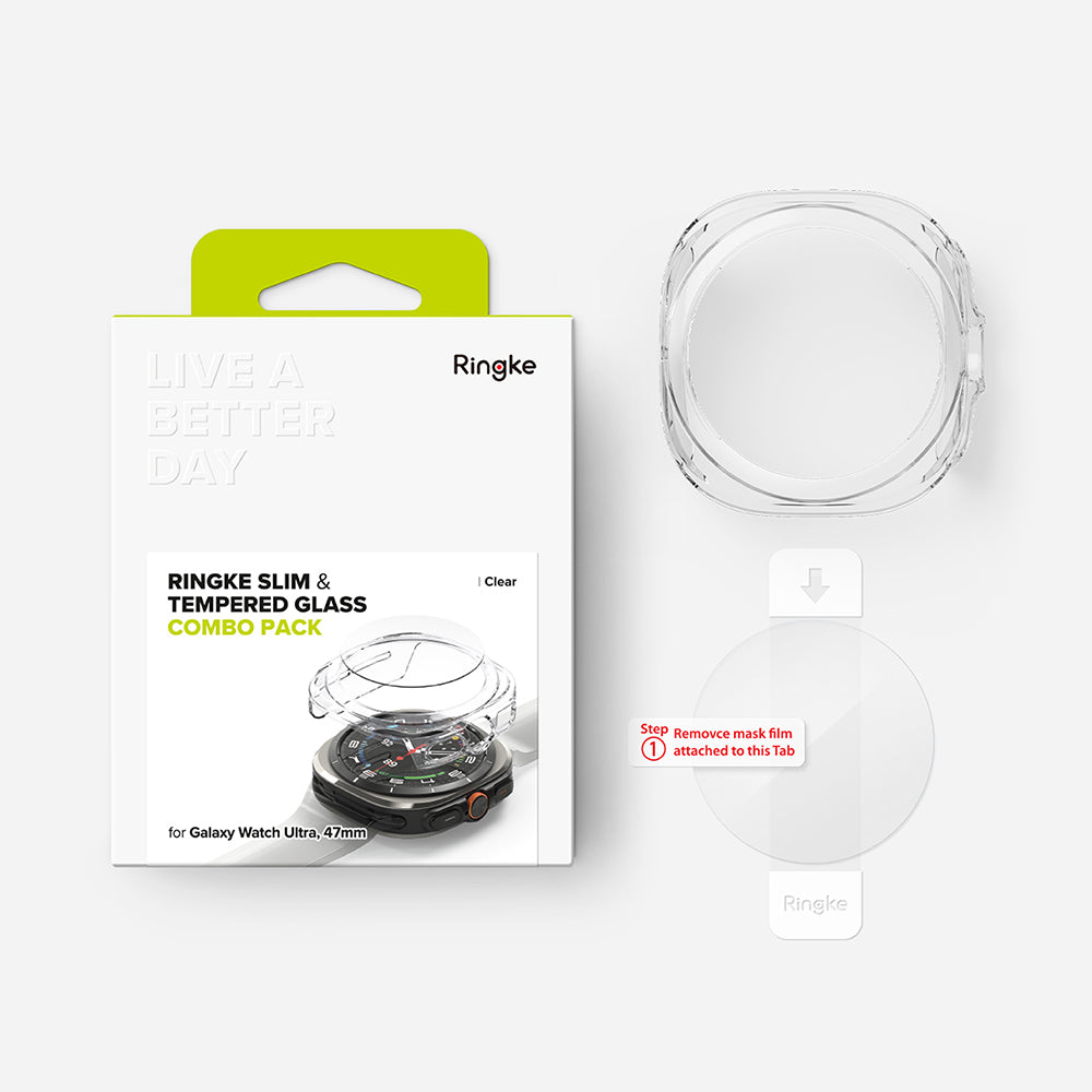 Ringke Slim hoesje voor Samsung Galaxy Watch Ultra, Transparant
