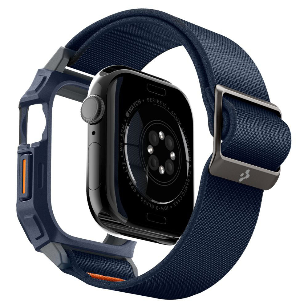 Spigen Lite Fit Pro hoes voor Apple Watch Series 10 46mm, Marineblauw ACS08925