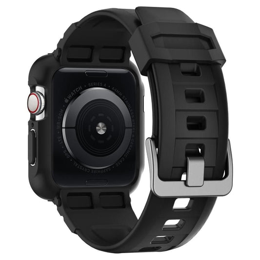 Spigen Rugged Armor Pro hoes voor Apple Watch 44mm Series, Zwart 062CS25324