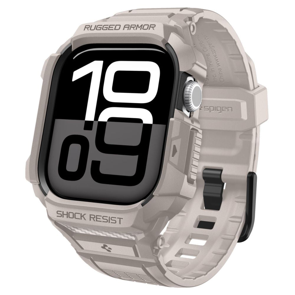 Spigen Rugged Armor Pro V2 Case for Apple Watch Series 10 / 11 42mm, Beige ACS10496