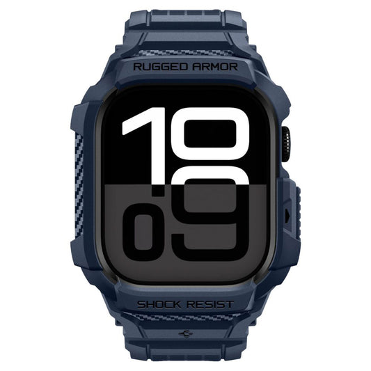 Spigen Rugged Armor Pro V2 hoes voor Apple Watch Series 10 / 11 42mm, Marineblauw ACS10495