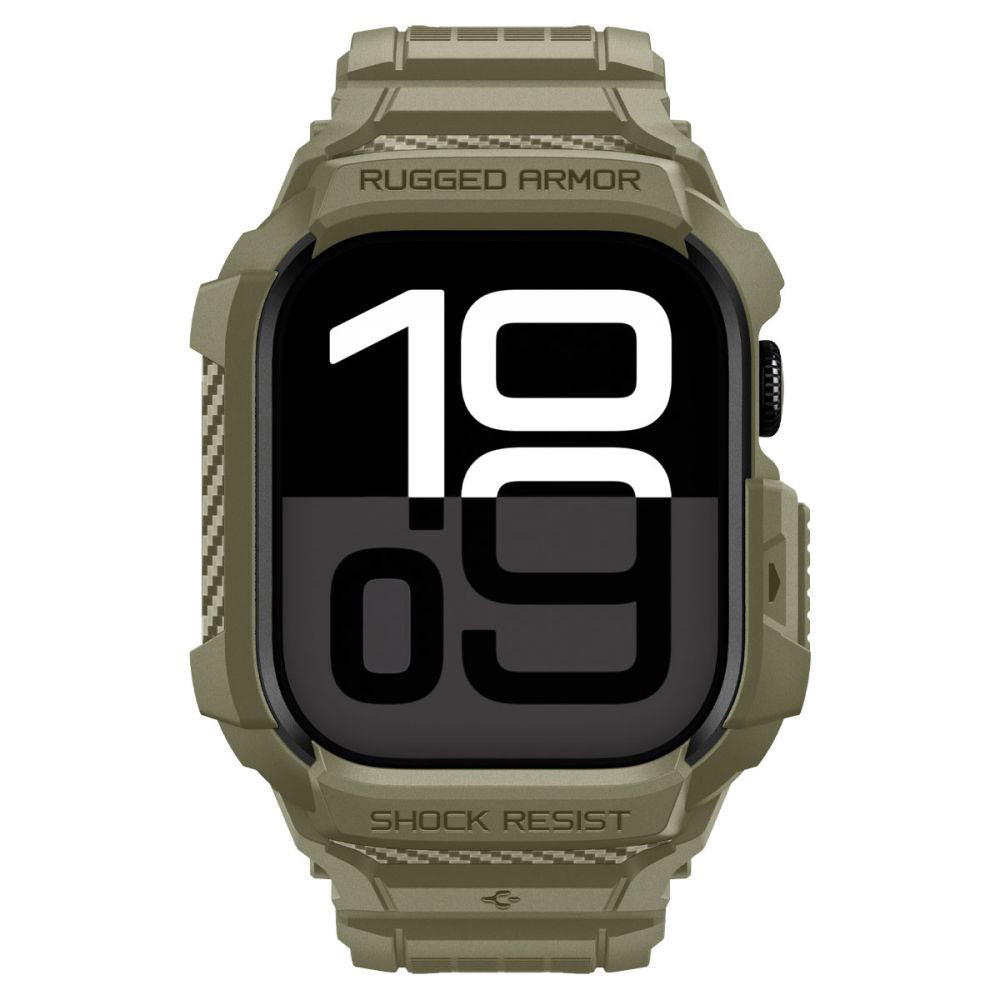 Spigen Rugged Armor Pro V2 hoesje voor Apple Watch Series 10 / 11 46mm, Kaki ACS10507