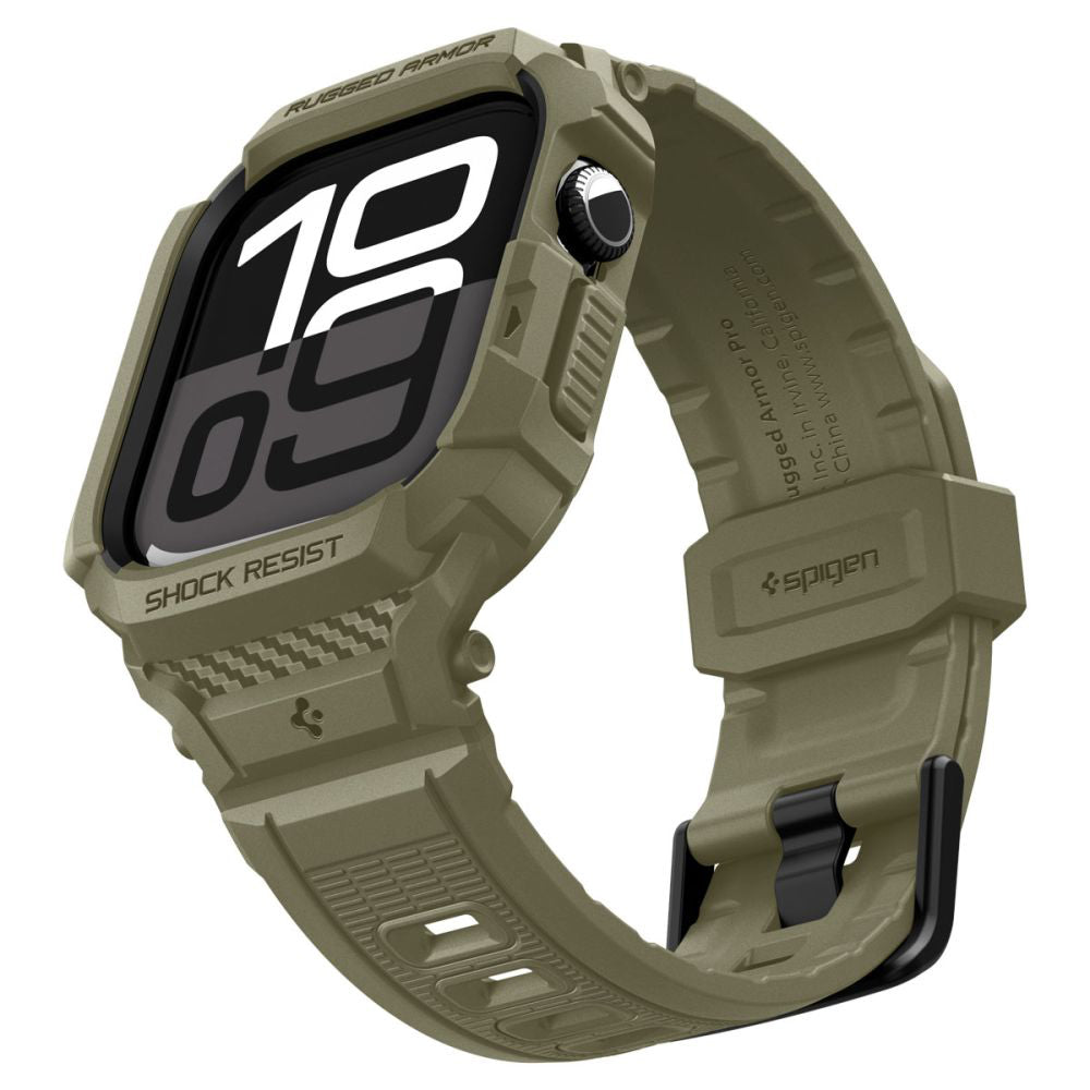 Spigen Rugged Armor Pro V2 hoesje voor Apple Watch Series 10 / 11 46mm, Kaki ACS10507