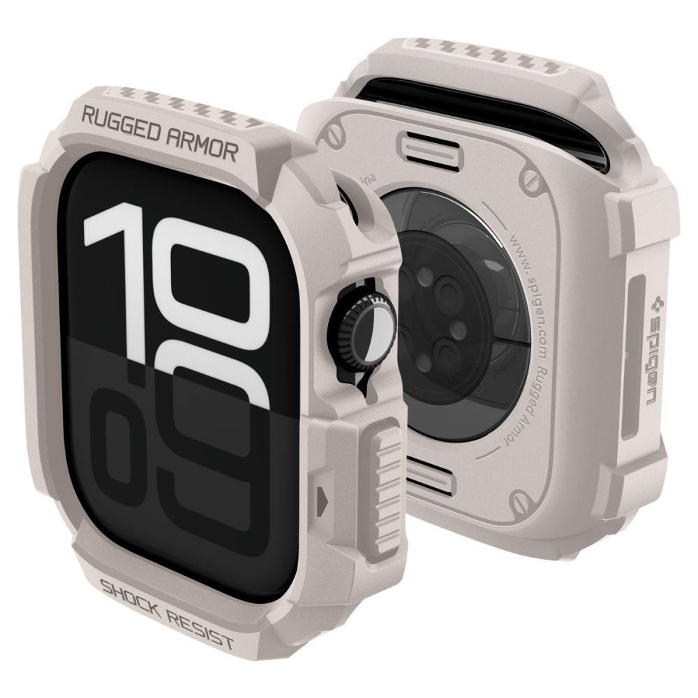 Spigen Rugged Armor V2 Case for Apple Watch Series 10 / 11 42mm, Beige
