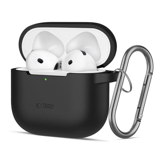 Tech-Protect Silicone Hook hoes voor Apple AirPods 4, Zwart