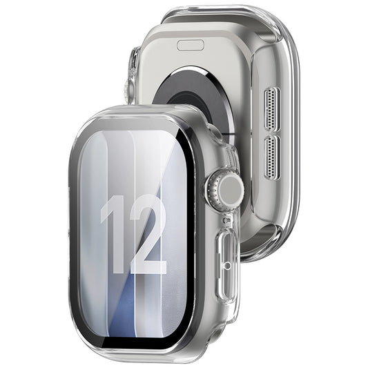 Techsuit Defense360 Pro hoes voor Apple Watch 12 46mm, Transparant