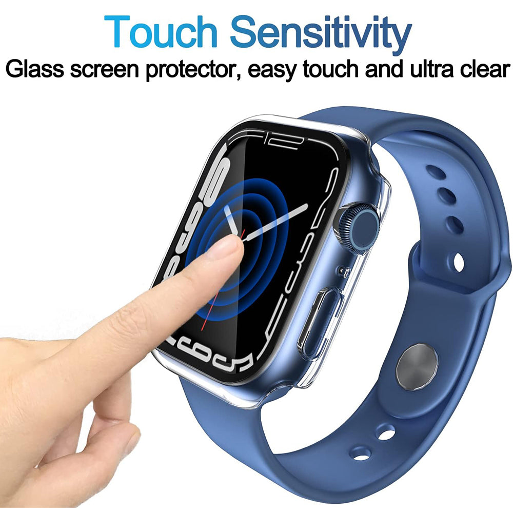 Techsuit Defense360 Pro hoes voor Apple Watch 7 41mm Series, Transparant