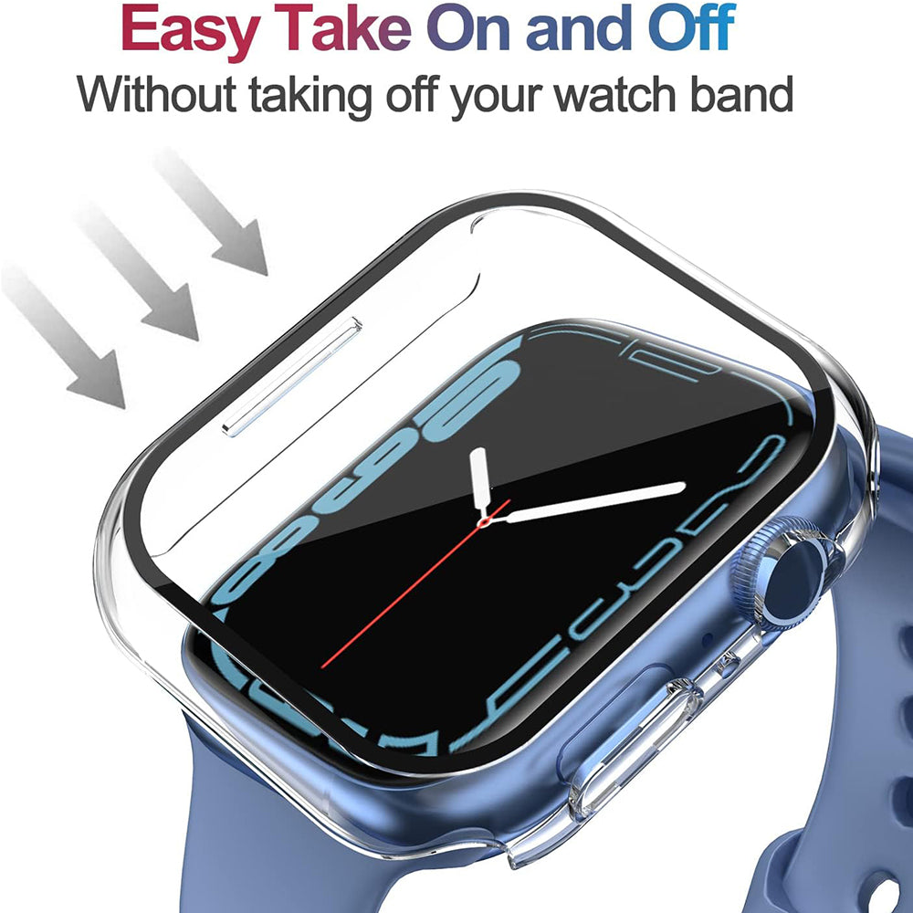 Techsuit Defense360 Pro hoes voor Apple Watch 7 41mm Series, Transparant