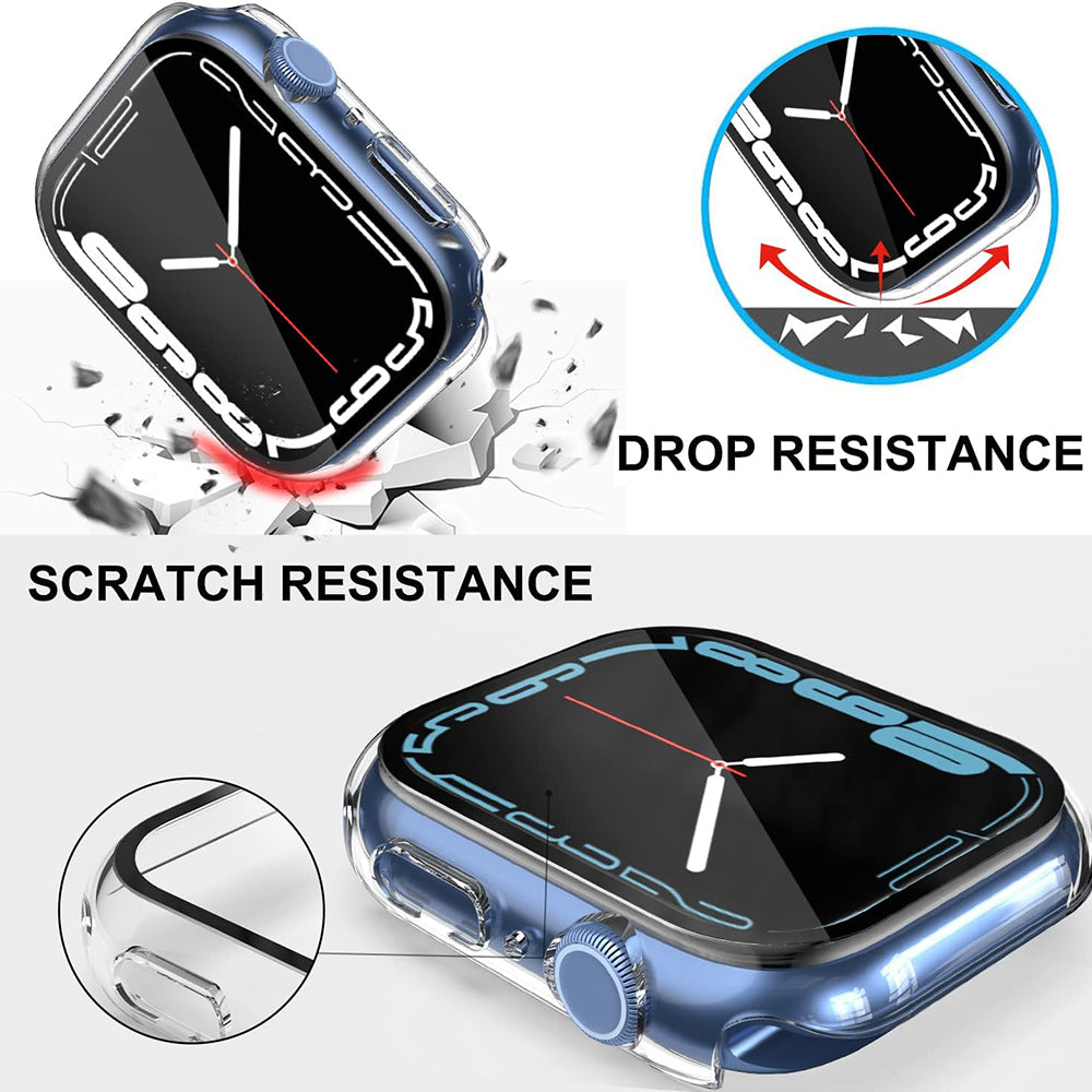 Techsuit Defense360 Pro hoes voor Apple Watch 7 41mm Series, Transparant