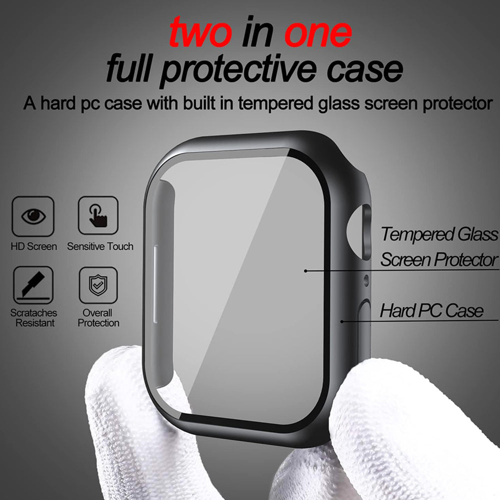 Techsuit Defense360 Pro hoes voor Apple Watch 7 45mm Series, Zwart