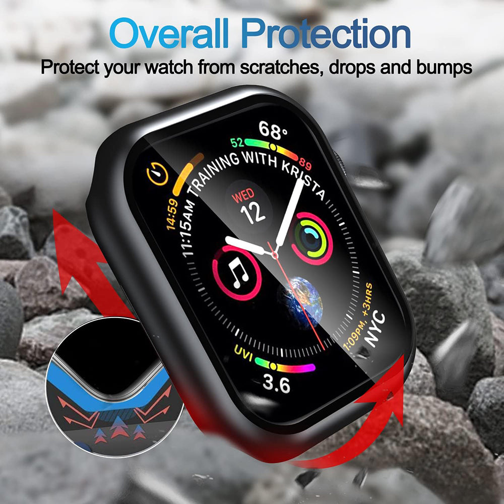 Techsuit Defense360 Pro hoes voor Apple Watch 7 45mm Series, Zwart