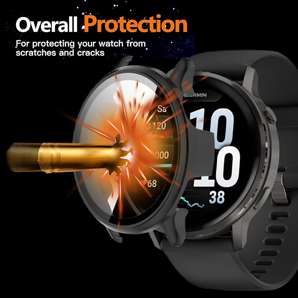 Techsuit Defense360 Pro hoes voor Garmin Venu 4 45mm, Beige