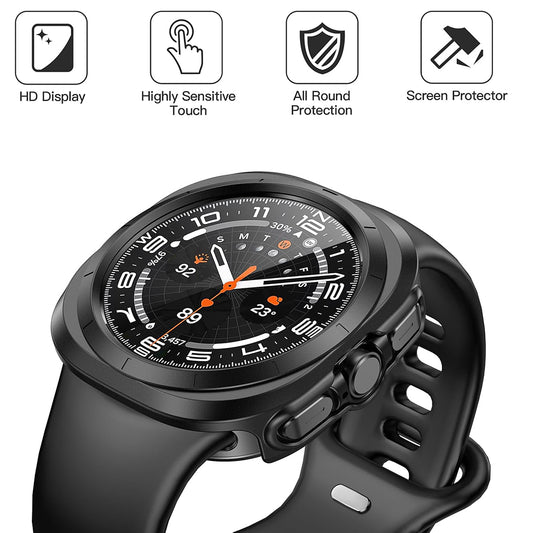 Techsuit Defense360 Pro hoes voor Samsung Galaxy Watch Ultra, Zwart