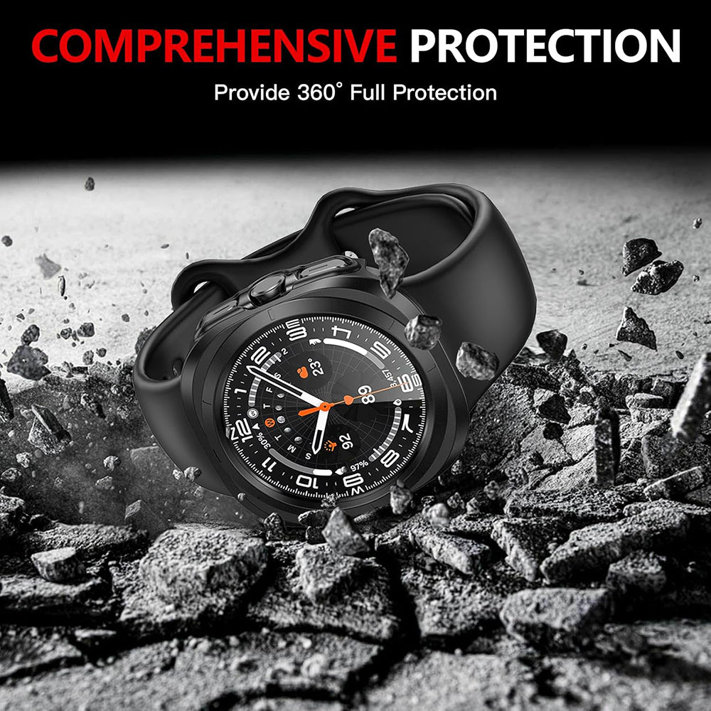Techsuit Defense360 Pro hoes voor Samsung Galaxy Watch Ultra, Zwart
