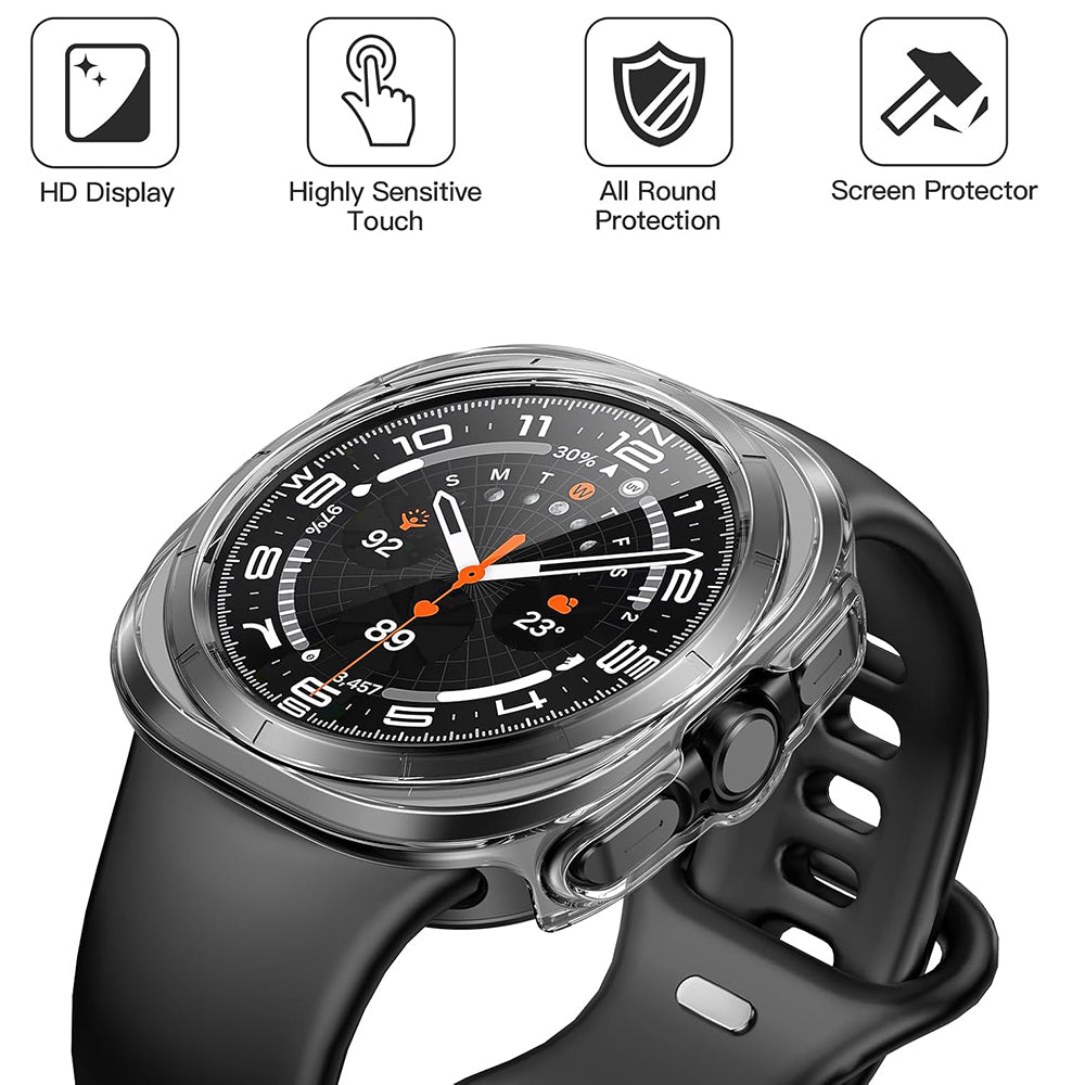 Techsuit Defense360 Pro hoes voor Samsung Galaxy Watch Ultra, Transparant