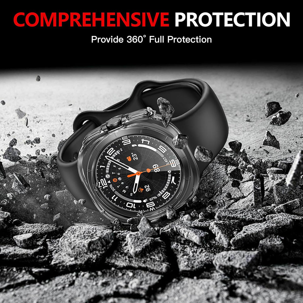 Techsuit Defense360 Pro hoes voor Samsung Galaxy Watch Ultra, Transparant