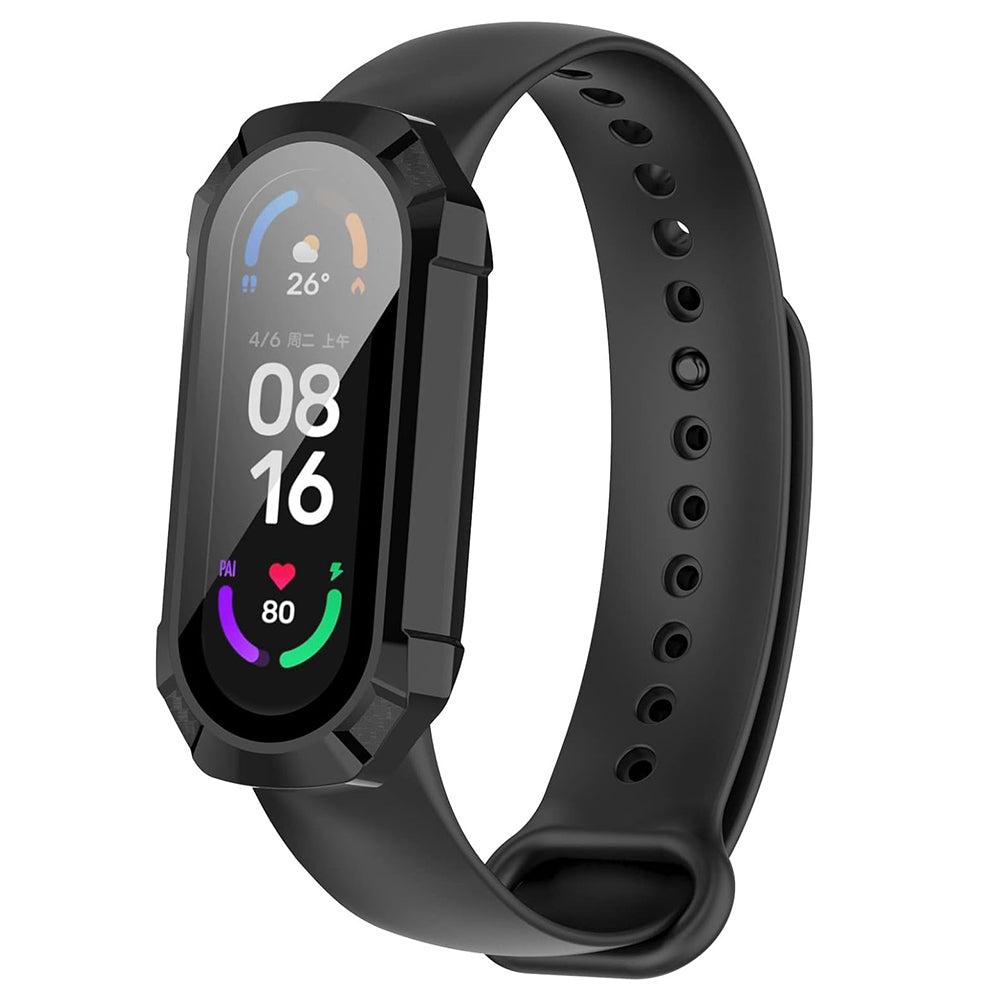 Techsuit Defense360 Pro hoes voor Xiaomi Smart Band 6 / Band 5 / Band 4, Zwart