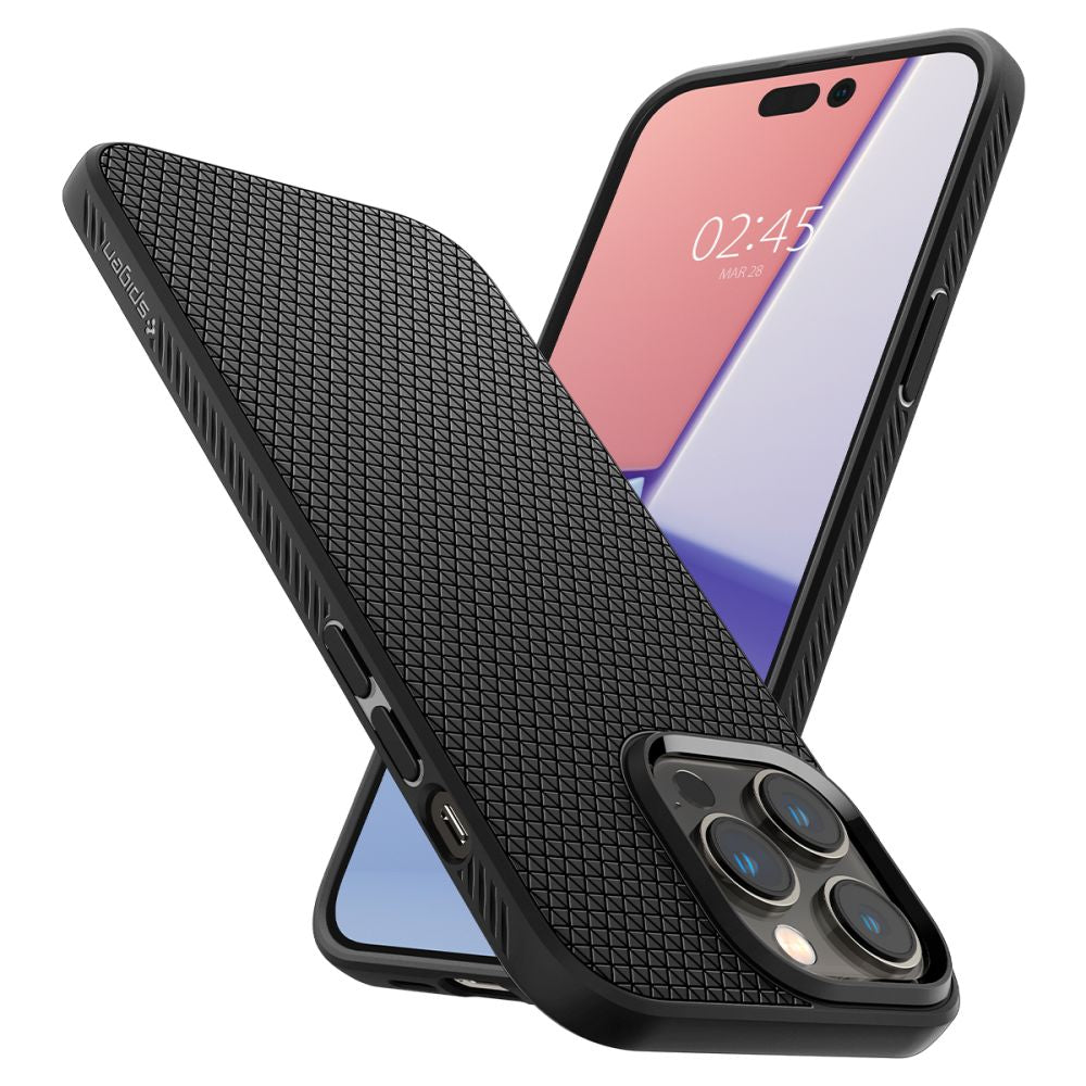 Case for Apple iPhone 14 Pro, Spigen, Liquid Air, Matte Black