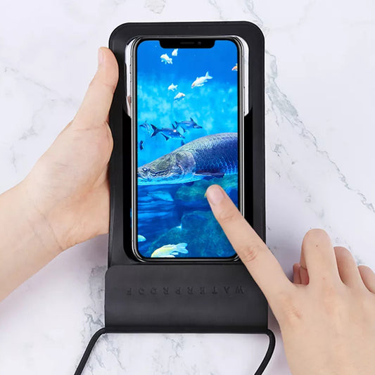 Universele Waterdichte Telefoonhoes max. 6,8 inch, Techsuit, TWC1, Zwart