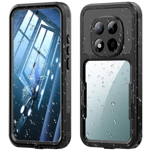 Waterproof hoesje voor Xiaomi Redmi Note 15 Pro 5G, ShellBox, Zwart