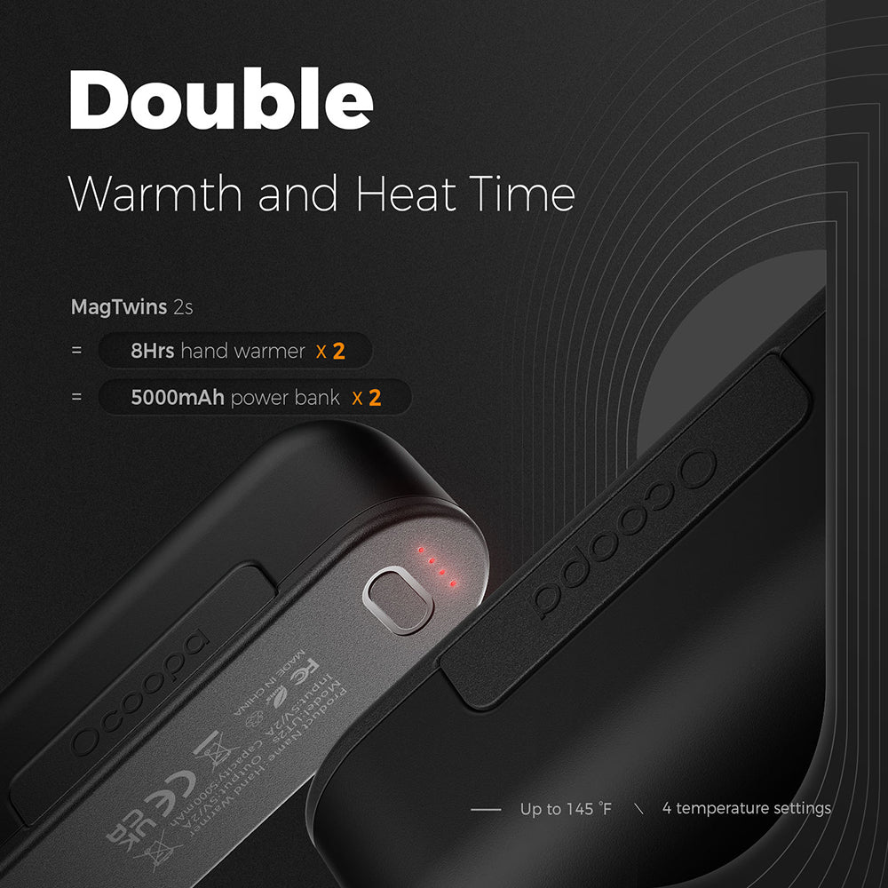 Ocoopa UT2s Handverwarmer, Grijs