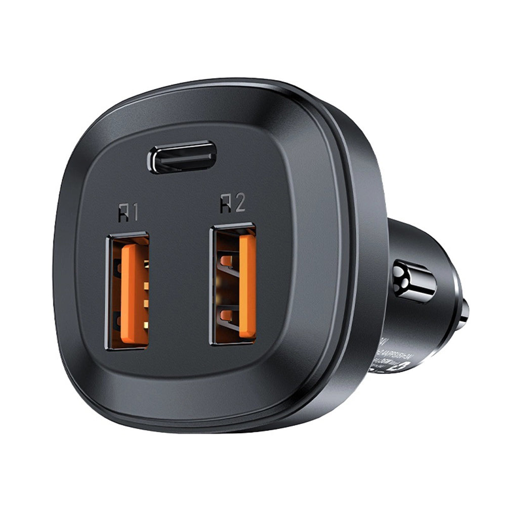 Auto-oplader Acefast B9, 66W, 5A, 2 x USB-A - 1 x USB-C, Zwart