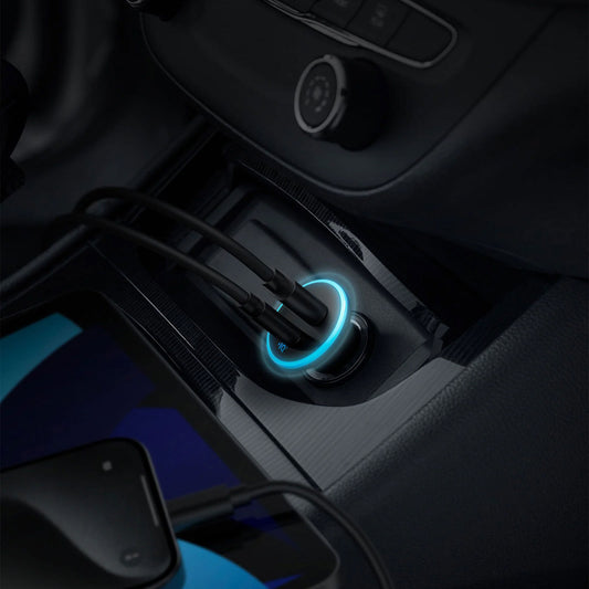 Anker 323 Autolader, 52,5W, 3A, 1 x USB-A - 1 x USB-C, Zwart A2735G11