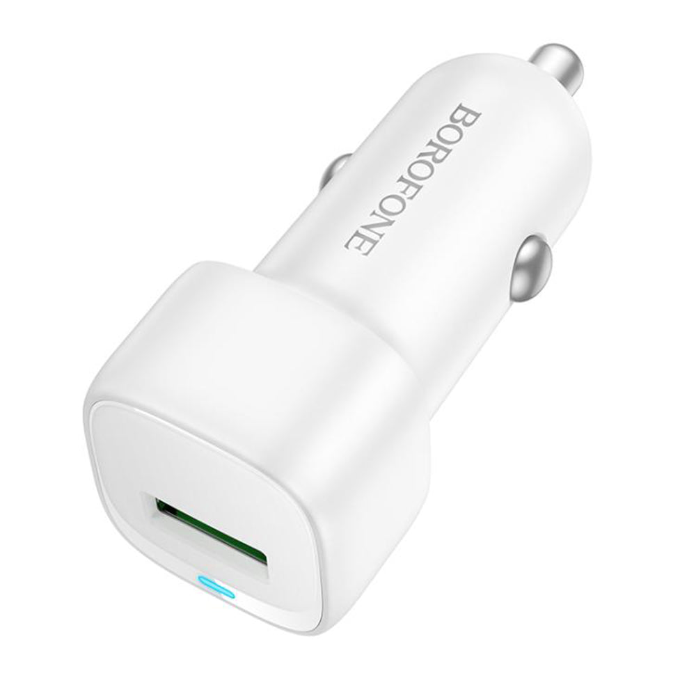 Auto-oplader Borofone BZ34 Cloud, 18W, 3A, 1 x USB-A, Wit