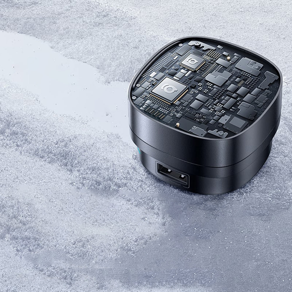 Car Charger with USB-C Cable Baseus PrimeTrip VR1, 60W, 3A, 1 x USB-A - 1 x USB-C, Black C00069001121-00