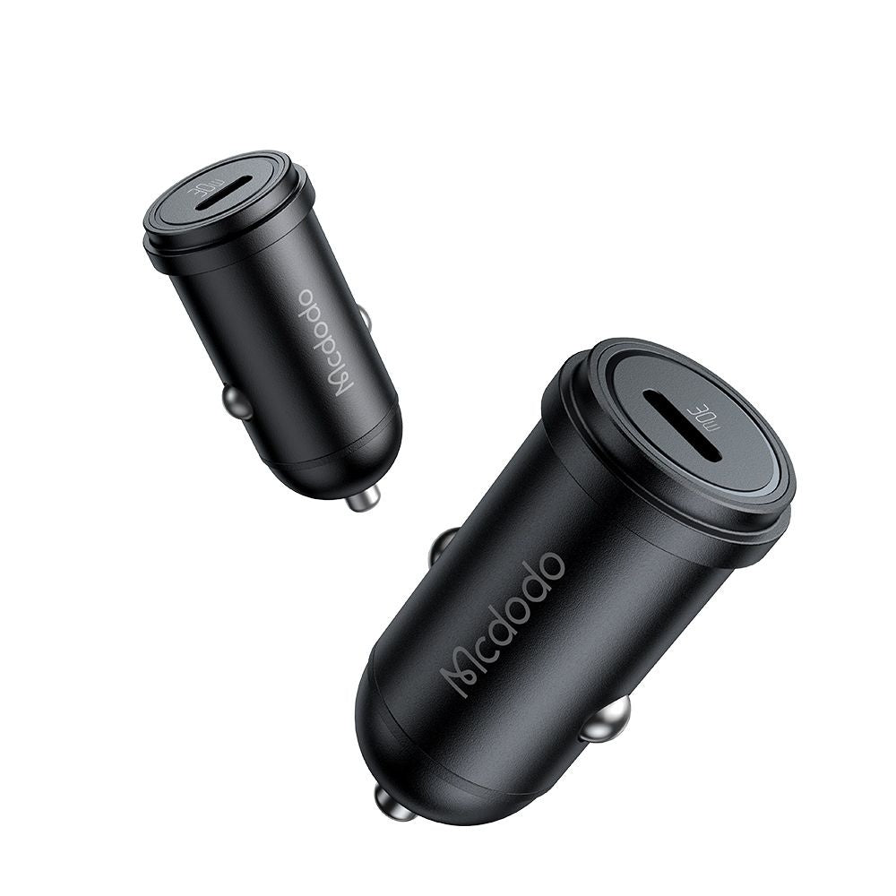 Auto-oplader met USB-C Kabel McDodo CC-7493 Obsidian, 30W, 3A, 1 x USB-C, Zwart