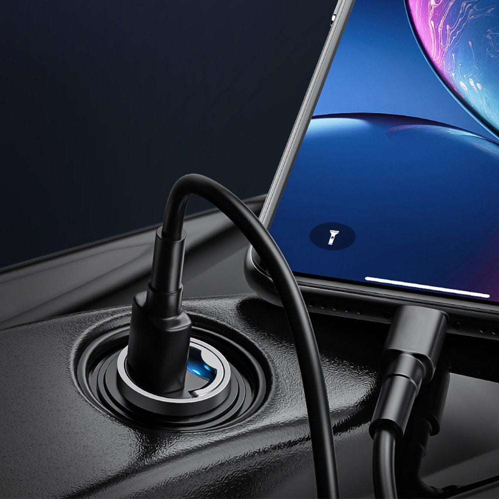 Autolader Techsuit C5 NanoVolt, 30W, 3A, 1 x USB-C, Zwart