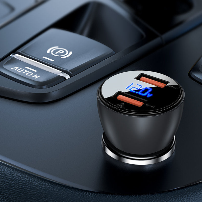 Autolader Acefast B7, 45W, 4,5A, 2 x USB-A, Zwart