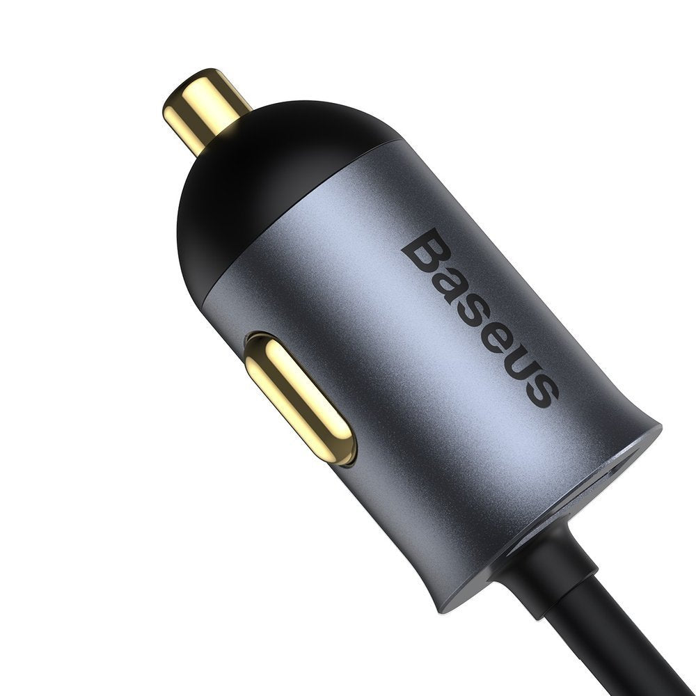 Auto-oplader Baseus Share Together, 120W, 3A, 3 x USB-A - 1 x USB-C, Grijs CCBT-B0G