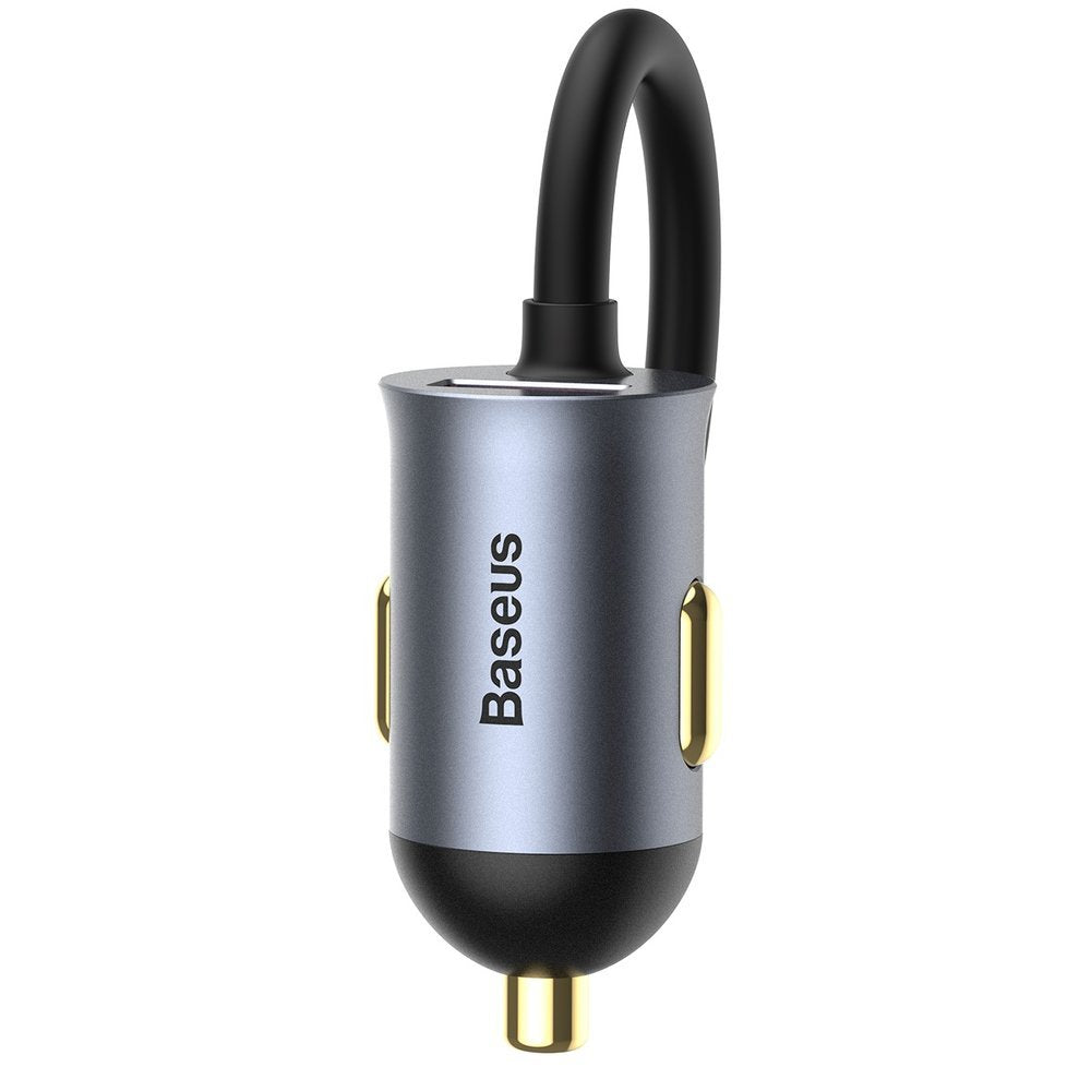 Auto-oplader Baseus Share Together, 120W, 3A, 3 x USB-A - 1 x USB-C, Grijs CCBT-B0G