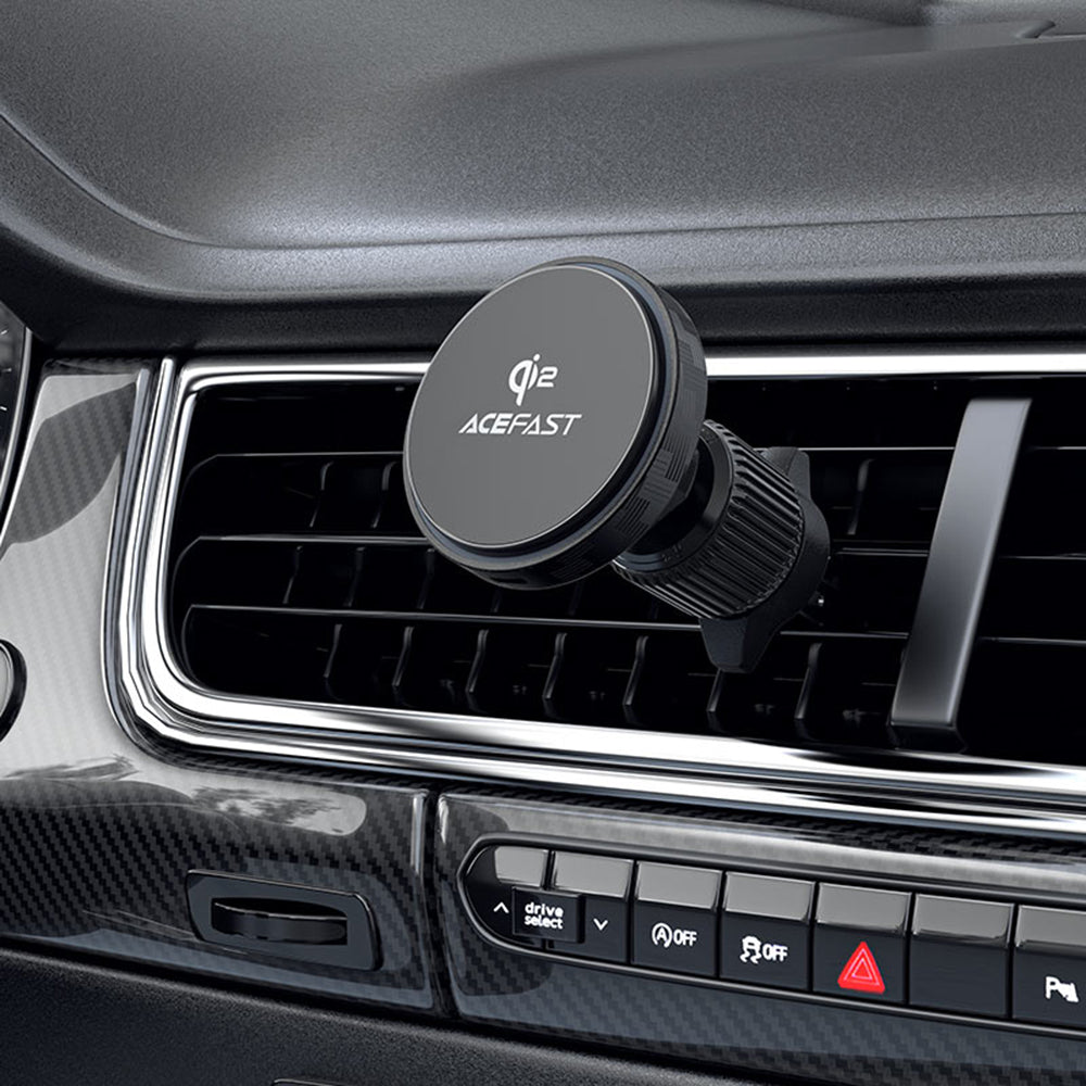 Acefast D33 Wireless Car Charger, 15W, 1.67A, Black