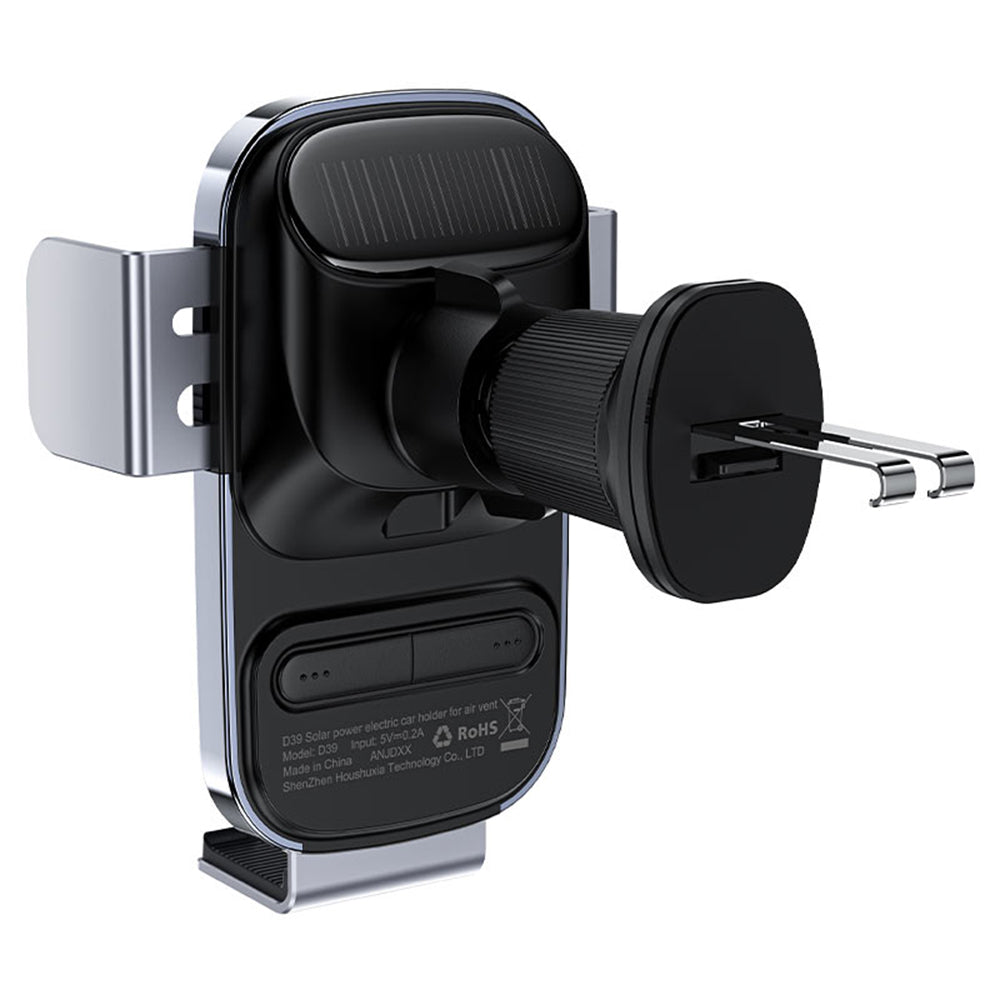 Draadloze Auto Oplader Acefast D39 met Zonnepaneel, 15W, 1.67A, Zwart
