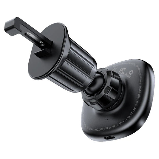 Draadloze Auto Oplader Acefast D46, 15W, 1.67A, Zwart