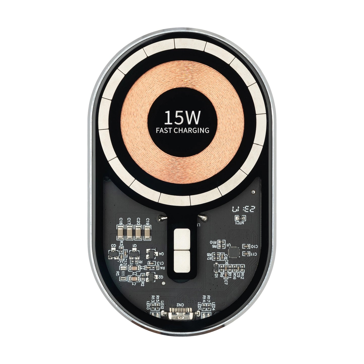 Draadloze Auto Oplader Qualo QTUS-K-15-07, 15W, 1.67A, Gri