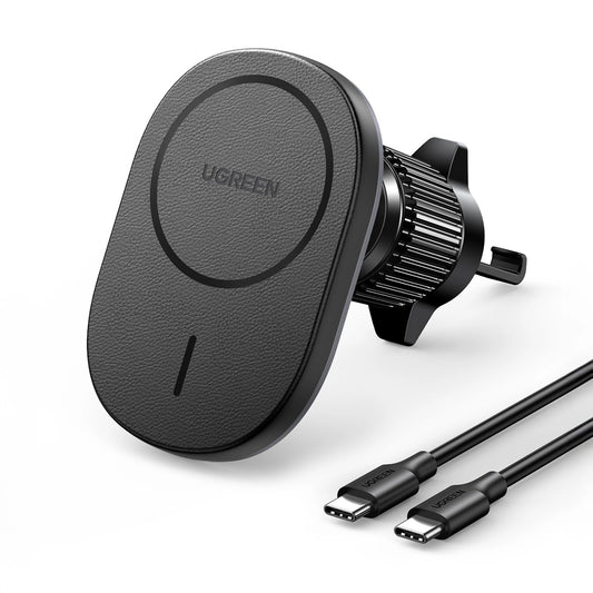 Draadloze Auto Oplader UGREEN CD345 Vent, 15W, 1.67A, Zwart